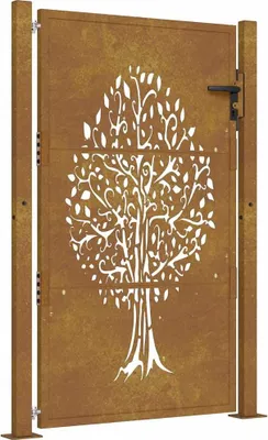 Immagine prodotto di Cancello Vidaxl 105x155 cm Baumdesign in acciaio corten