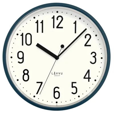 Produktbild von Wanduhr Lavvu LCS3002 Pastellfarben Sweep 29,5cm, dunkelblau