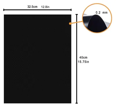Produktbild von Grillmatte Backmatte Grillfolie - 6er Set - 40 x 32,5 cm - Antihaftbeschichtung - Wiederverwendbar
