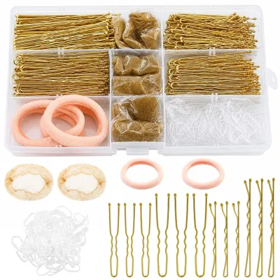 Productafbeelding van Haaraccessoireset met 400 Stuks in Goud