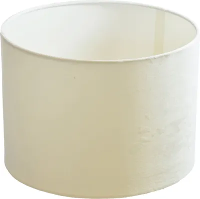 Produktbild von Lampenschirm  Ø 25 x 18 cm weiss Velour Zylinderförmig