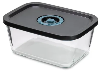 Aufbewahrungsbox 1,38 l, Glas, transparent, rechteckig
