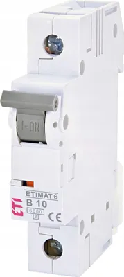 Immagine prodotto di ETI Polam | Interruttore Automatico ETIMAT 6 - 1P B10A - 230V - Compatto - Protezione Affidabile
