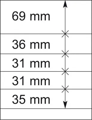 Produktbild von Lindner 802506P T-Blanko-Blätter - 10er-Packung