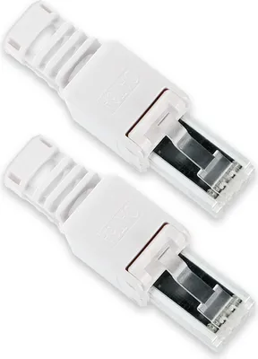 Produktbild von 2x CAT 6A RJ45 Netzwerk Stecker Netzwerkstecker CAT 7 6 5 LAN Kabel werkzeuglos