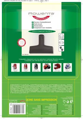 Produktbild von ROWENTA Tierhaar Polsterdüse für Bodenstaubsauger ZR 901601