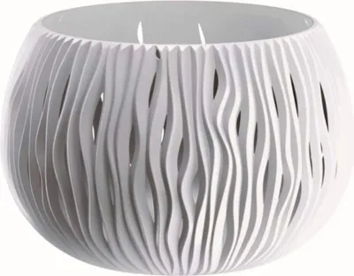Image de Pot SANDY Bowl 240 avec insert, 238x161 mm, blanc