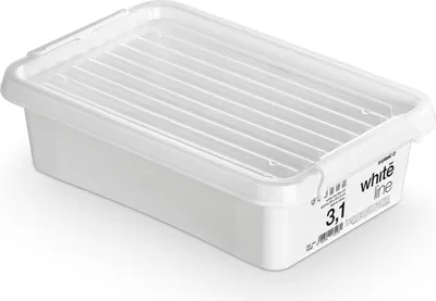 Immagine prodotto di Contenitore in plastica con coperchio, scatola organizer richiudibile per vestiti, 3,1 L
