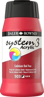 Zdjęcie produktu dla Daler Rowney System3 Farba akrylowa Cadmium Red Hue 500 ml 1 szt.