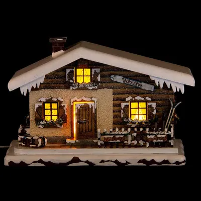 Produktbild von Winterhaus Skihütte (10cm) von Hubrig Volkskunst