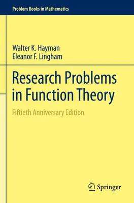 Zdjęcie produktu dla Research Problems in Function Theory