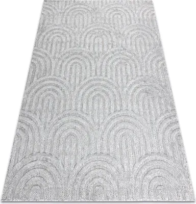 Produktbild von Teppich SANTO SISAL 0537 geometrisch grau Grau 180x270 cm