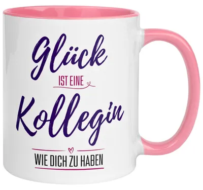 Produktbild von Tasse Kollegin – „Glück ist eine Kollegin wie Dich zu haben“ – Geschenk Beste Arbeitskollegin