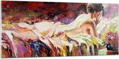 Produktbild von Bilder auf glas - Frau Modell - 120x50cm - Glasbilder - Wandbilder - Bilder - Kunstdruck - zum Aufhängen bereit - Wanddekoration aus Glas - Glas Bilder - Wandbild auf Glas - Einteilig - GAB120x50-3534