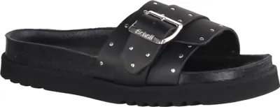 Produktbild von Scholl Joyce Damenpantolette, Leder, Schwarz, Damenschuhe - Damenschuhe Pantolette / Zehentrenner, Schwarz, leder