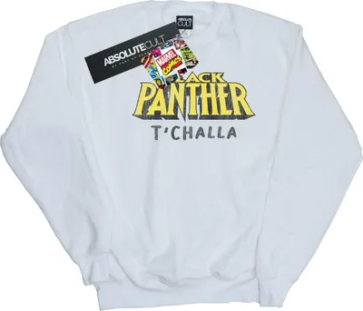 Produktbild von Marvel - "AKA T'Challa" Sweatshirt für Herren BI49166 (5XL) (Weiß)