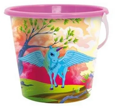 Obrázok produktu pre Vedierko na piesok 18 cm jednorožec