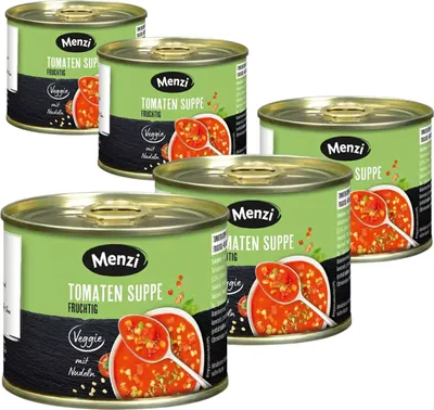Produktbild von Menzi Tomaten Suppe fruchtig, 5x200ml