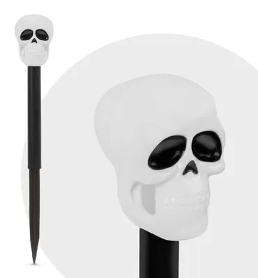 Zdjęcie produktu dla Lampa solarna LED - motyw Halloween - czaszka