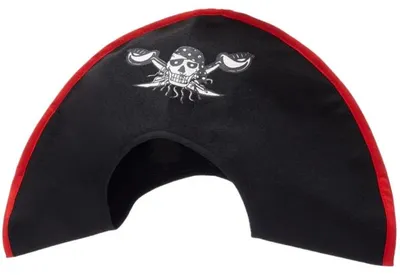 Productafbeelding van Piratenhoed Zwart Vilt 47 Cm