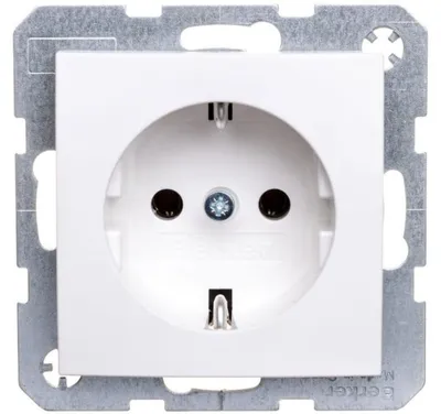 Zdjęcie produktu dla Hager 47431909, Typu F, Biały, Plastik, Termoplastyczny, 250 V, 16 A, 50 - 60