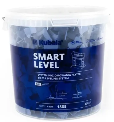 Obrázek produktu pro Levior SMART LEVEL spony 1.0mm 800ks + vědro 20l 1885