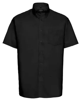 Image de Russell Collection - Chemise « Classic » à manches courtes pour homme LT5371 (4XL) (noir)