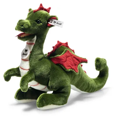 Produktbild von Steiff Drache Rocky grün stehend 32 cm Kuscheltier 067198