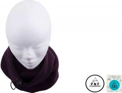 Image de P&T Col - Chauffe-nuque unisexe - Violet - Micro polaire - Taille unique