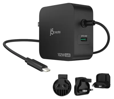 Obrázek produktu pro j5create JUP25102V, Vnitřní, AC, USB, 1,8 m, Černá