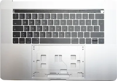 Produktbild von A1707 Topcase mit Touchbar und DE Tastatur Beleuchtet 2016 Palmrest Silber