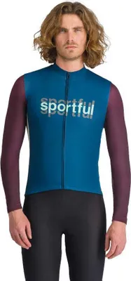 Produktbild von Sportful Supergiara Logo Thermal Langarm-trikot Blau M Mann Blau M