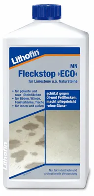 Produktbild von Lithofin MN Fleckstop ECO 1l - wassergelöste Schutzimprägnierung schützt vor Wasser- und Fettflecken