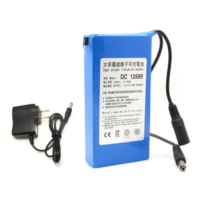 Image de DC12680 12V 6800mAh Batterie Rechargeable pour émetteur sans fil Caméra de Vidéo Surveillance