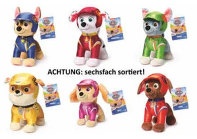 Produktbild von PAW Patrol Rescue Wheels – Basis Plüsch 20 cm (sortiert, Zufallsauswahl), Spielzeug-Hund, 3 Jahr(e)