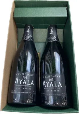 Image de Coffret Cadeau Champagne Ayala - Vert -2 Brut - 2x75cl