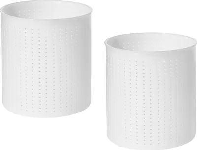 Produktbild von 2 x Käseform - Caciotta 0,8 kg - 12x13.5cm, Käse Form, Kaseform, Kase Form, Käse Formen, Käseformen