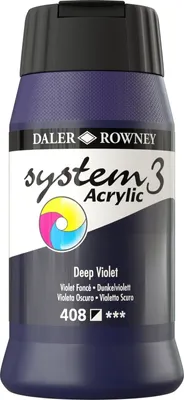 Zdjęcie produktu dla Daler Rowney System3 Farba akrylowa Deep Violet 500 ml 1 szt.