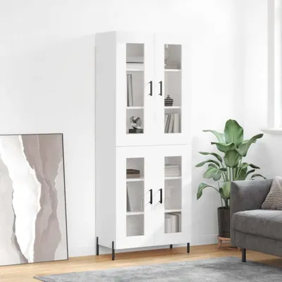 Produktbild von vidaXL Highboard Weiß 69,5x34x180 cm Holzwerkstoff