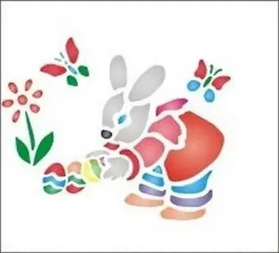 Zdjęcie produktu dla Szablon zmywalny wielkanocny 12x15cm - Galeria Hobby