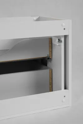 Produktbild von Badmöbel-Set mit Waschbecken und Midischrank, Weiß, 80 x 48 x 44 cm