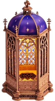 Immagine prodotto di Puzzle 3D Minicasetta Cattedrale Cupola Stellata, RoLife, 118 pezzi