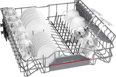 Zdjęcie produktu dla Bosch Serie 4 SBH4ECX28E, W pełni wbudowany, Pełny rozmiar (60 cm), Srebrny, Przyciski, 1,75 m, 1,65 m