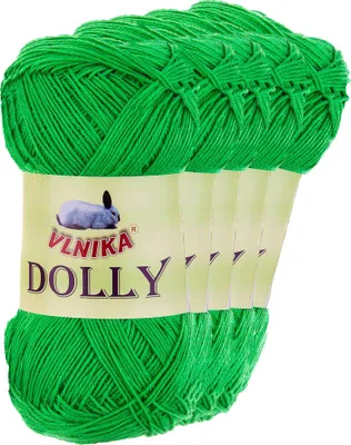 Produktbild von 5 x 100g Strickgarn Dolly Uni Häkelgarn Handstrickgarn Wolle Farbwahl