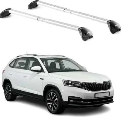 Produktbild von Dachträger Grundtäger für Skoda Kamiq 2019-2025 5 tür 100kg Alu Silber 2 tlg ABE