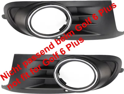 Produktbild von Nebelscheinwerferblenden Lüftungsgitter Links Rechts Chrom passend für Golf 6 VI