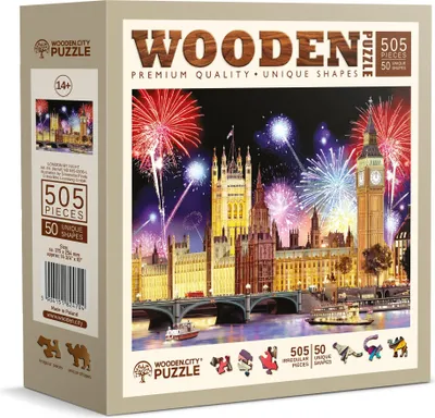 Image de WOODEN CITY Puzzle en bois Night London 505 pièces