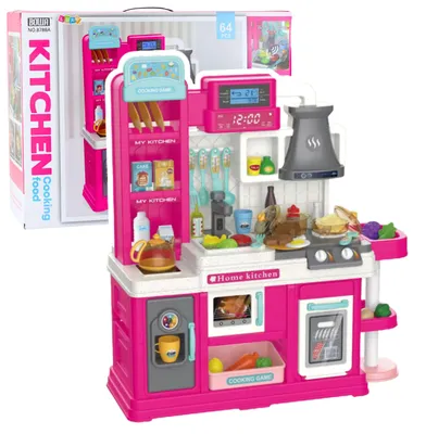Produktbild von Kinderküche Wasserkreislauf Farbwechsel Lebensmitteldampf Rosa 64 Stk.
