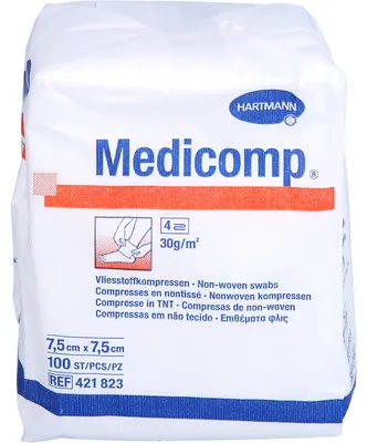 Produktbild von MEDICOMP UNSTERIL7,5X7,5CM, 100 St KOM