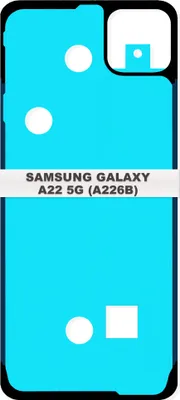 Produktbild von Samsung Galaxy A22 5G A226B Akkudeckel Rahmen Kleber Dichtung Backcover Adhesive Klebefilm
